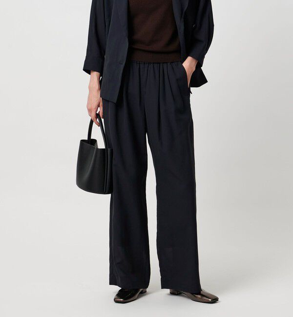 UNITED ARROWS「シアー イージー ワイド パンツ ‐ウォッシャブル‐」|チノ|