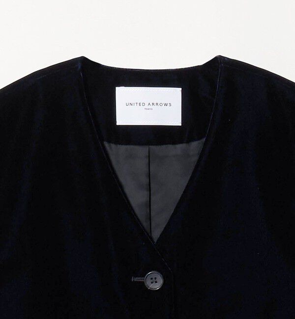 UNITED ARROWS「ベルベット ミニ ベスト」|ベスト・ジレ|
