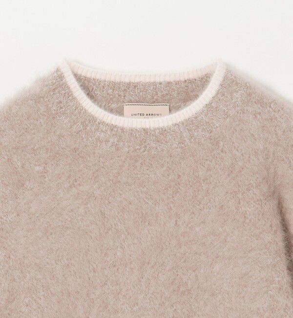 UNITED ARROWS「フォックスカシミヤ パフ ハーフスリーブ ニット」|ニット・セーター|