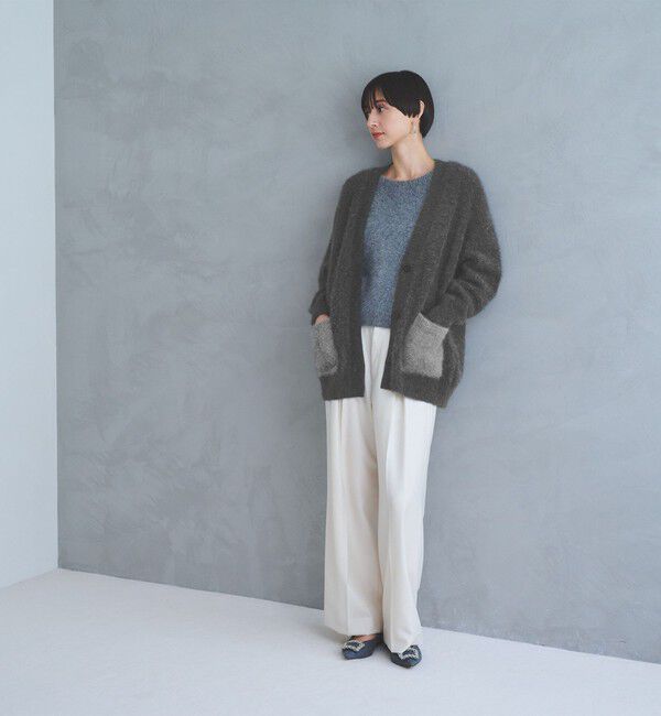 UNITED ARROWS「フォックスカシミヤ スパンコール ミドル カーディガン」|カーディガン|