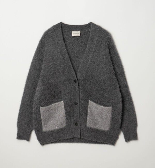UNITED ARROWS「フォックスカシミヤ スパンコール ミドル カーディガン」|カーディガン|