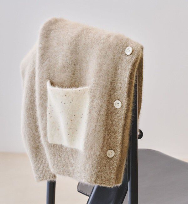 UNITED ARROWS「フォックスカシミヤ スパンコール ミドル カーディガン」|カーディガン|