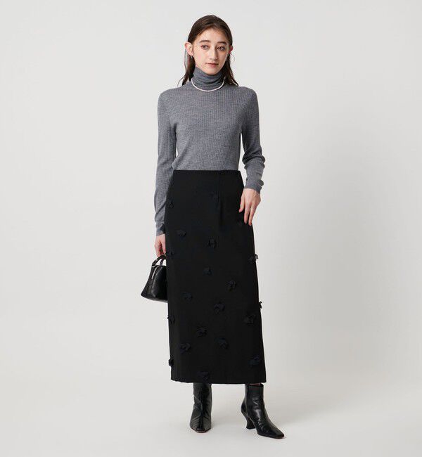 UNITED ARROWS「３D フラワー ロング タイトスカート 」|スカート|