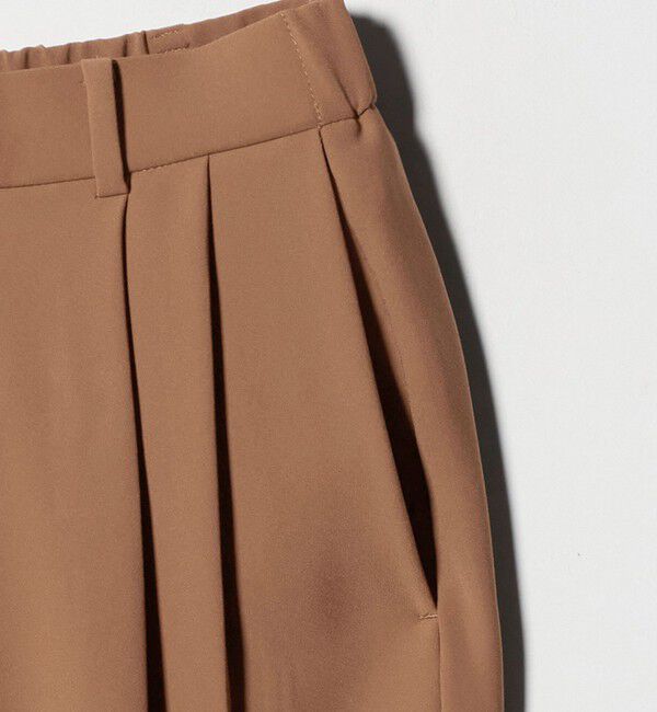 UNITED ARROWS「2タック ワイドパンツ‐UVカット 接触冷感 吸水速乾 帯電防止 ウォッシャブル‐」|チノ|