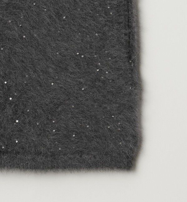 UNITED ARROWS「フォックスカシミヤ スパンコール ジップ ベスト」|ベスト・ジレ|