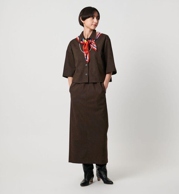 UNITED ARROWS「スエード ライク シャツ ジャケット」|シャツ・ブラウス|