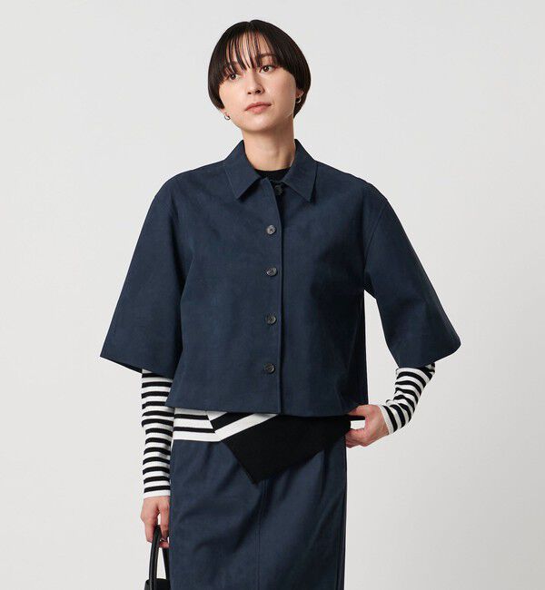 UNITED ARROWS「スエード ライク シャツ ジャケット」|シャツ・ブラウス|
