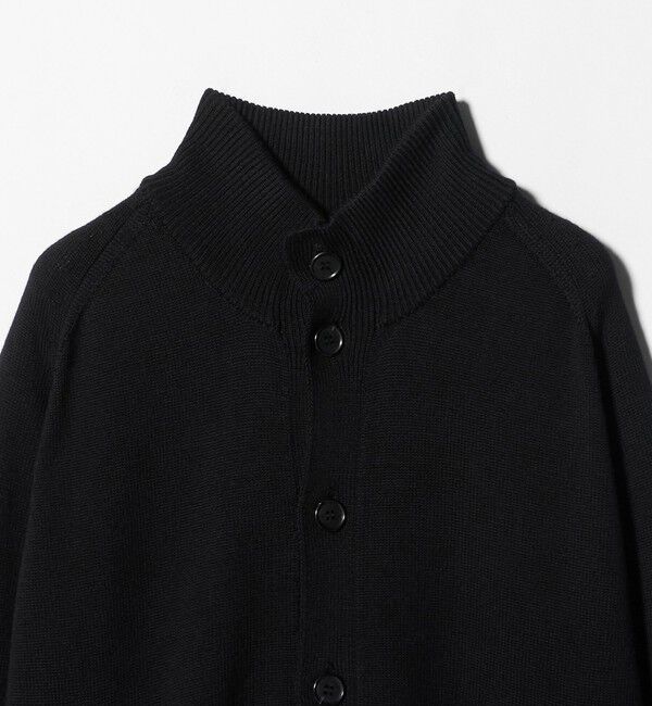 UNITED ARROWS「YAMAGATA ミドルゲージ レイズドネック ニット」|カーディガン|