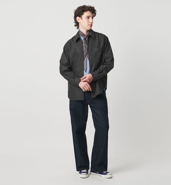 UNITED ARROWS「ライトメルトン ジップアップ オーバーシャツ」|シャツ・ブラウス|