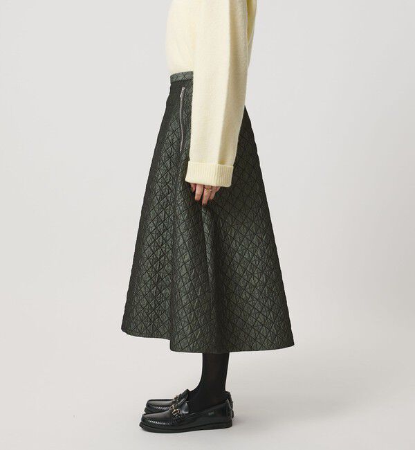 UNITED ARROWS「ダイヤ キルト フレア スカート」|スカート|