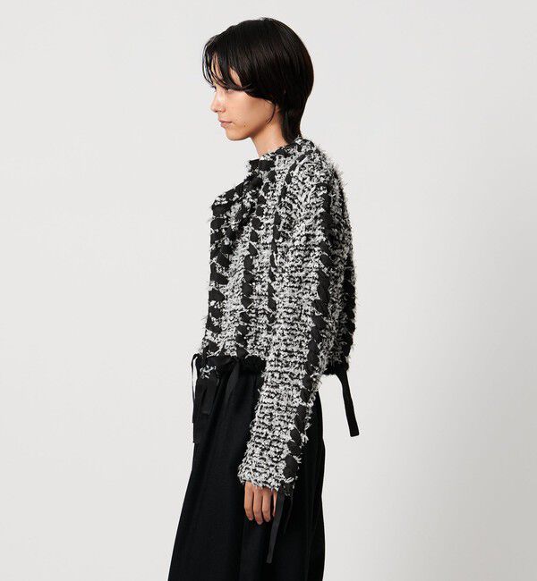 AEWEN MATOPH「＜AEWEN MATOPH＞ツイードライクニットジャケット」|ノーカラージャケット|