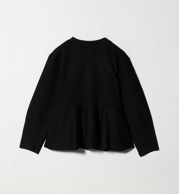 UNITED ARROWS「＜Marilyn Moon＞ミラノリブ ペプラム ジャケット」|ノーカラージャケット|