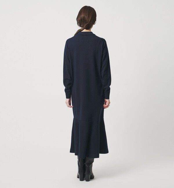 UNITED ARROWS「ニット ペプラム ロング ワンピース」|ワンピース|