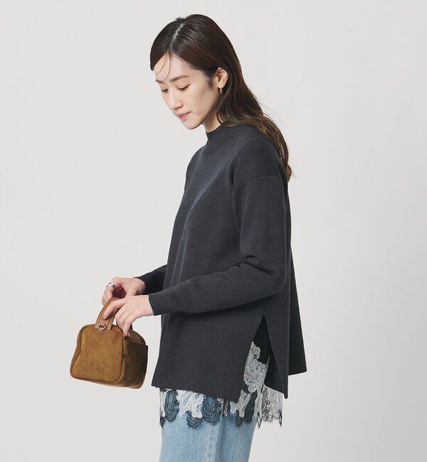 UNITED ARROWS「ウールブレンド ハイネックニット ‐ウォッシャブル‐」|ニット・セーター|