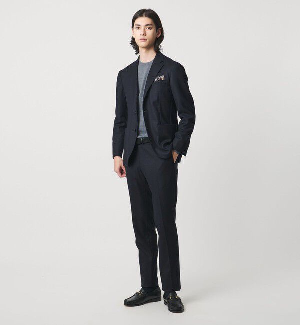 UNITED ARROWS「ストレッチフランネル シングル2ボタン テーラードジャケット COMFORT EASY-MODEL ヨコストレッチ」|スーツ|