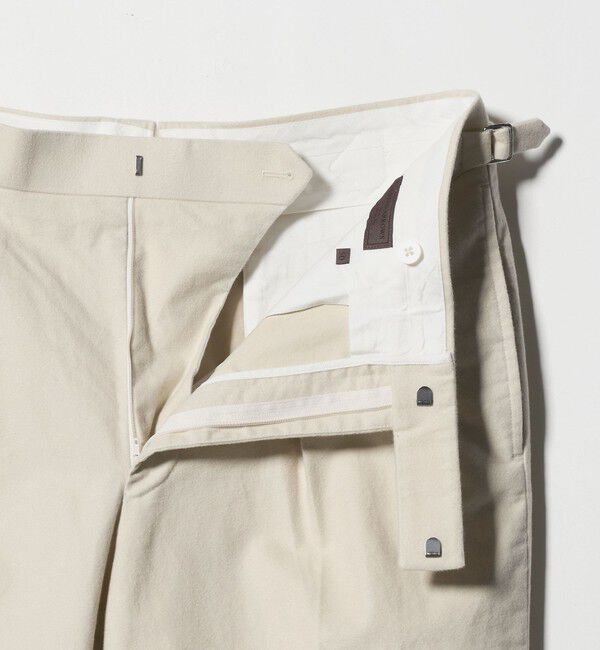UNITED ARROWS「モールスキン 1プリーツ スラックス」|スラックス|