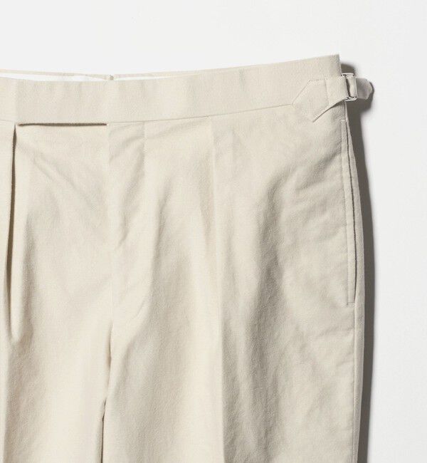 UNITED ARROWS「モールスキン 1プリーツ スラックス」|スラックス|