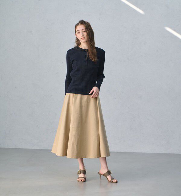 UNITED ARROWS「セーラー エンブロイダリー リブニット ‐ウォッシャブル‐」|ニット・セーター|