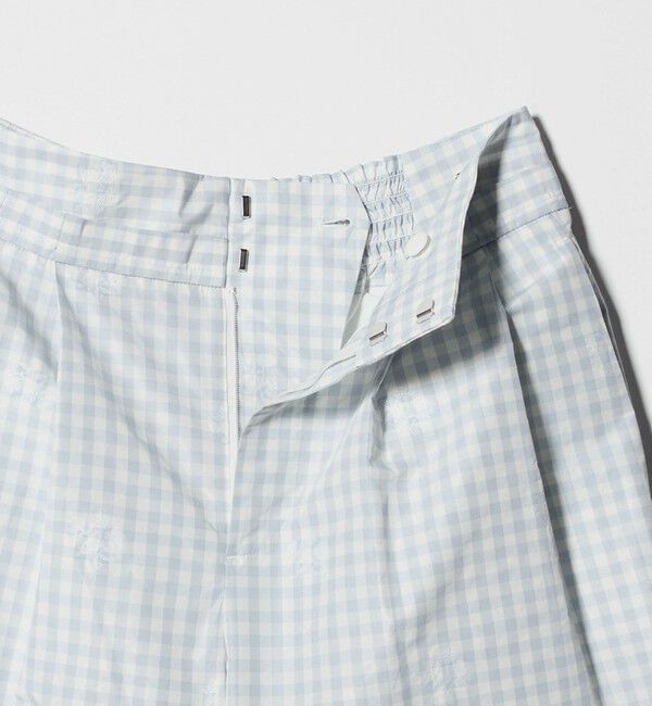 UNITED ARROWS「ギンガムチェック フラワー ジャガード ワイドパンツ ‐ウォッシャブル‐」|その他|