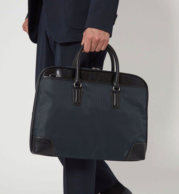 UNITED ARROWS green label relaxing「ナロー ブリーフケース V5 ビジネスバッグ」|ビジネスバッグ|NAVY
