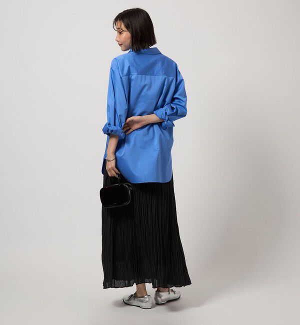 UNITED ARROWS green label relaxing「ワッシャー プリーツ スカート」|フレア|