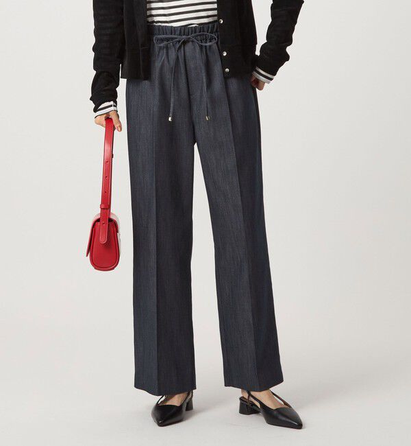 UNITED ARROWS green label relaxing「【結論シリーズ】ニーハイフレアパンツ デニム［size SHORT/TALLあり］」|デニム|NAVY