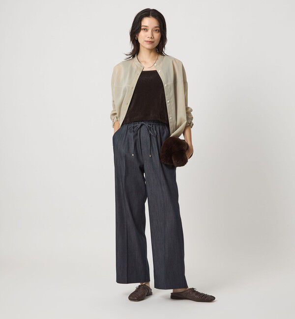 UNITED ARROWS green label relaxing「【結論シリーズ】ニーハイフレアパンツ デニム［size SHORT/TALLあり］」|デニム|