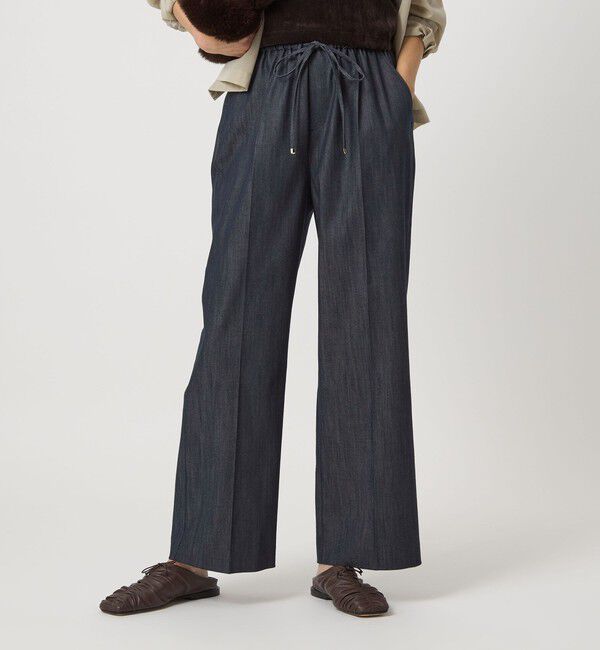 UNITED ARROWS green label relaxing「【結論シリーズ】ニーハイフレアパンツ デニム［size SHORT/TALLあり］」|デニム|