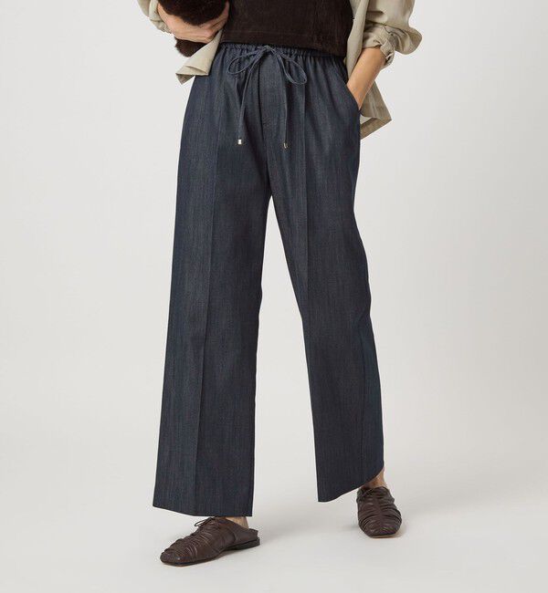 UNITED ARROWS green label relaxing「【結論シリーズ】ニーハイフレアパンツ デニム［size SHORT/TALLあり］」|デニム|