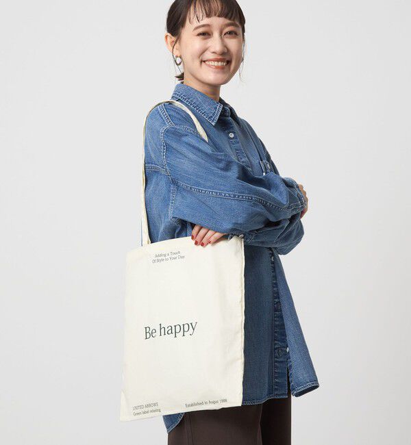 UNITED ARROWS green label relaxing「GLR スーベニア トートバッグ」|トートバッグ|OFF WHITE