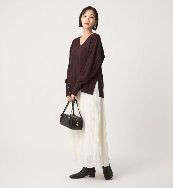 UNITED ARROWS green label relaxing「エブリニット Vネック ウォッシャブル」|ニット・セーター|