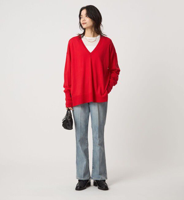 UNITED ARROWS green label relaxing「エブリニット Vネック ウォッシャブル」|ニット・セーター|