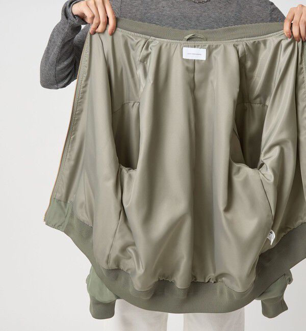 UNITED ARROWS green label relaxing「ツイル コクーン MA-1 ウォッシャブル 撥水 吸湿発熱」|ブルゾン・スタジャン|