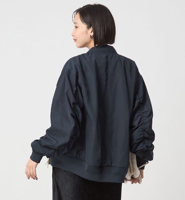 UNITED ARROWS green label relaxing「ツイル コクーン MA-1 ウォッシャブル 撥水 吸湿発熱」|ブルゾン・スタジャン|