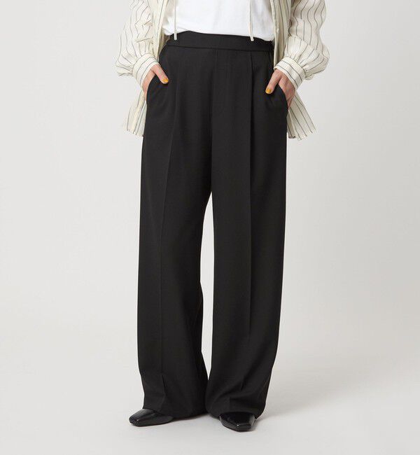 UNITED ARROWS green label relaxing「【WEB限定】＜at ease＞オルマイ ワイド パンツ マシンウォッシャブル ストレッチ 帯電防止」|その他|