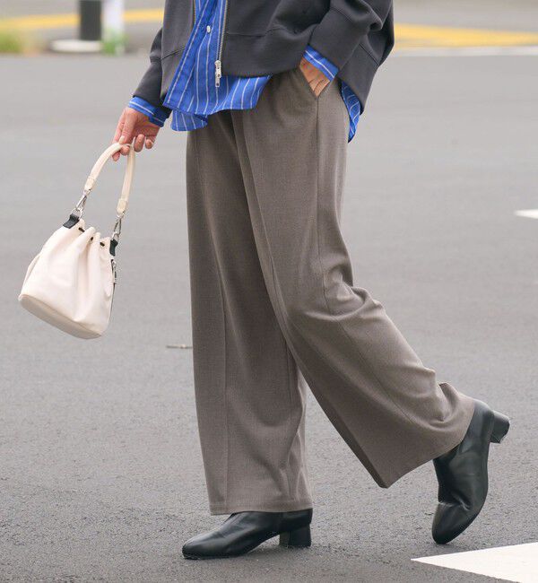 UNITED ARROWS green label relaxing「【WEB限定】＜at ease＞オルマイ ワイド パンツ マシンウォッシャブル ストレッチ 帯電防止」|その他|