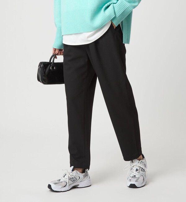 UNITED ARROWS green label relaxing「［size SHORT/TALLあり］オルマイ ウラキモウ テーパード パンツ」|その他|BLACK