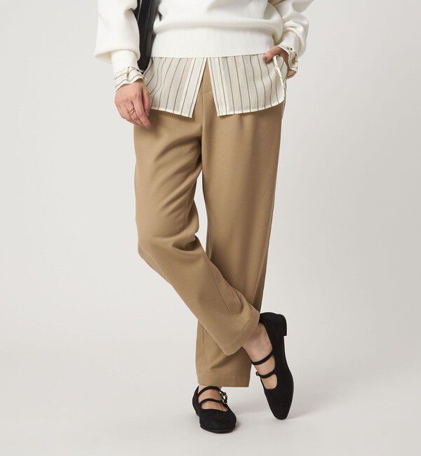 UNITED ARROWS green label relaxing「［size SHORT/TALLあり］オルマイ ウラキモウ テーパード パンツ」|その他|BEIGE