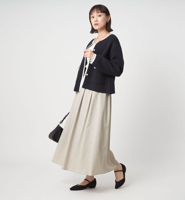 UNITED ARROWS green label relaxing「エアリー ギャザー スカート 2」|フレア|