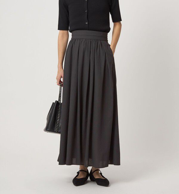 UNITED ARROWS green label relaxing「エアリー ギャザー スカート 2」|フレア|