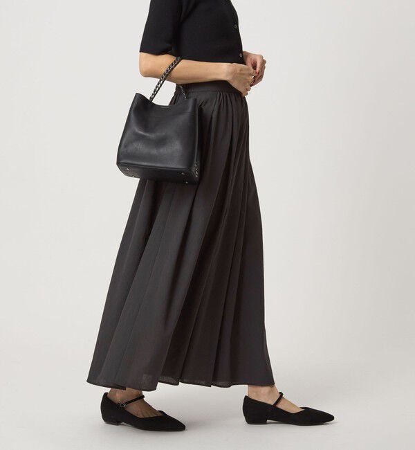 UNITED ARROWS green label relaxing「エアリー ギャザー スカート 2」|フレア|