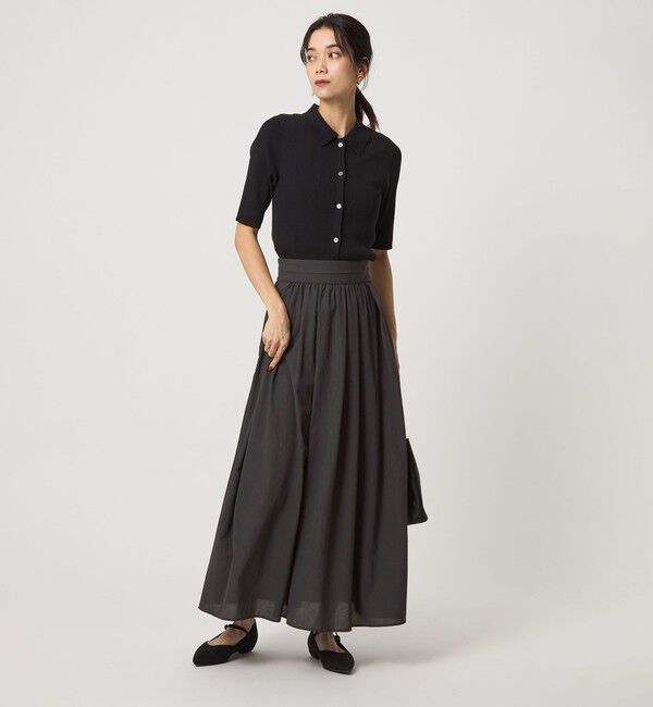 UNITED ARROWS green label relaxing「エアリー ギャザー スカート 2」|フレア|