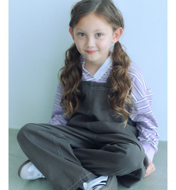 UNITED ARROWS green label relaxing「ラガーシャツ（ボーダー） / キッズ  120cm-160cm」|Tシャツ・カットソー|