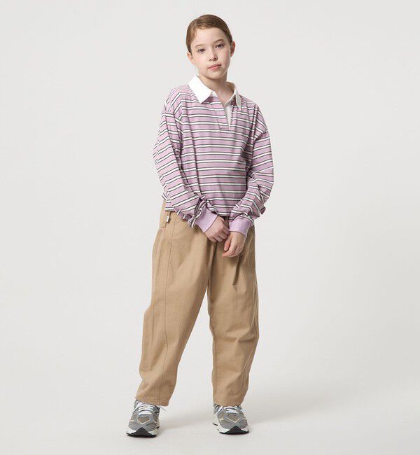 UNITED ARROWS green label relaxing「ラガーシャツ（ボーダー） / キッズ  120cm-160cm」|Tシャツ・カットソー|