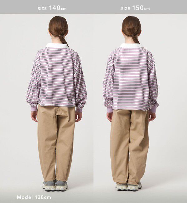 UNITED ARROWS green label relaxing「ラガーシャツ（ボーダー） / キッズ  120cm-160cm」|Tシャツ・カットソー|