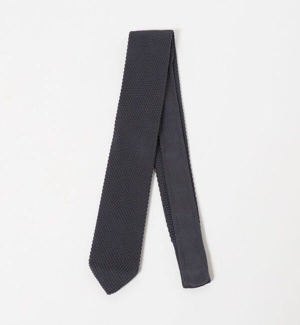 UNITED ARROWS green label relaxing「GLR ポリエステル ウォッシャブル ニット ソリッド ネクタイ ニットタイ」|ネクタイ・蝶ネクタイ|DK.GRAY