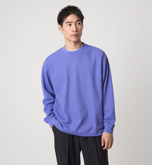 UNITED ARROWS green label relaxing「ウェーブ サーマル クルーネック Tシャツ」|Tシャツ・カットソー|LT.BLUE