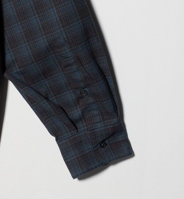 UNITED ARROWS green label relaxing「TRフラノ パターン ジャストルーズ レギュラーカラー シャツ」|シャツ・ブラウス|