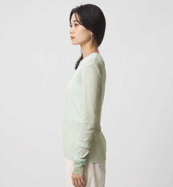 UNITED ARROWS green label relaxing「チュール ドッキング シアー プルオーバー」|Tシャツ・カットソー|