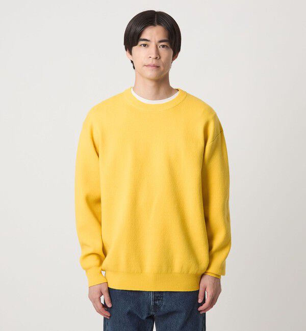 UNITED ARROWS green label relaxing「ダブルフェイス クルーネック ニット」|ニット・セーター|